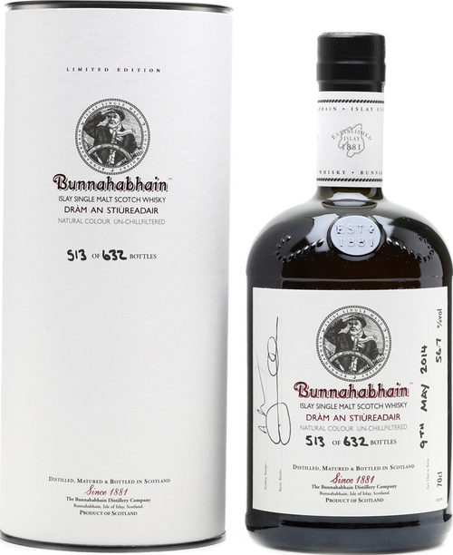 Bunnahabhain Dram an Stiureadair Feis Ile 2014 Bourbon Cask + Marsala Finish 56.7% 700ml