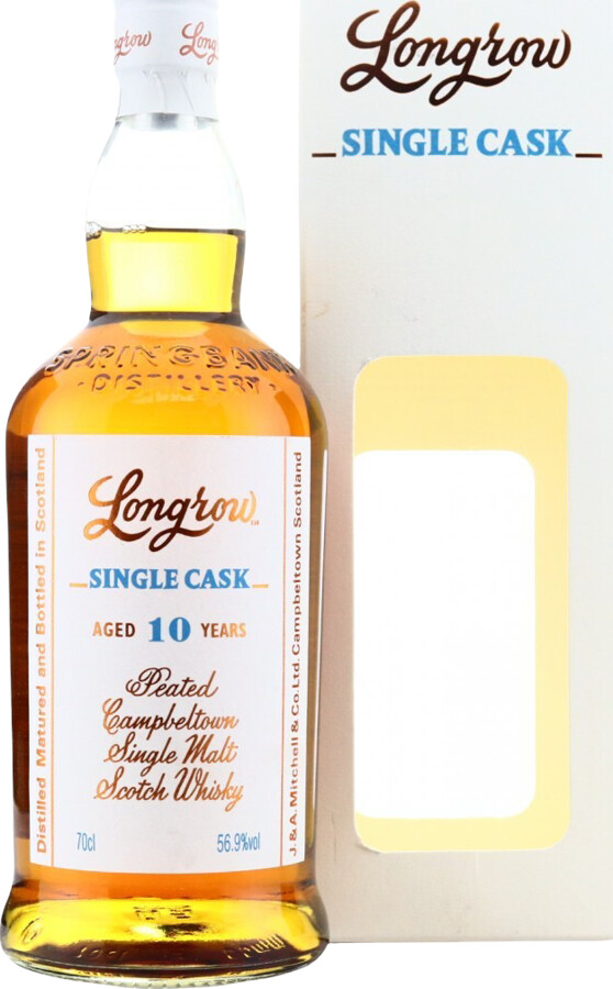 Longrow Peated Campbeltown Single Malt Scotch Whisky Single Cask 10yo Re-charred Sherry Butt 56.9% 700ml