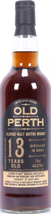 Old Perth 2004 MMcK Blended Malt Scotch Whisky 43.8% 700ml