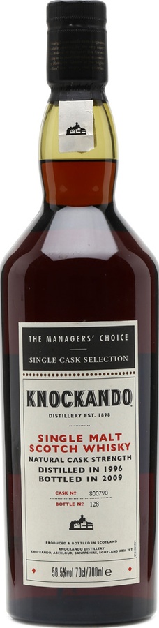Knockando 1996 The Managers Choice Spanish Sherry European Oak #800790 58.5% 700ml