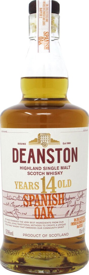 Deanston 14yo Spanish Oak Batch 2 Distillery Exclusive 57.9% 700ml