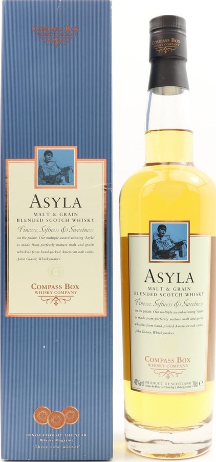 Asyla Blended Scotch Whisky CB 3rd Edition 1st Fill Bourbon Barrels 40% 700ml