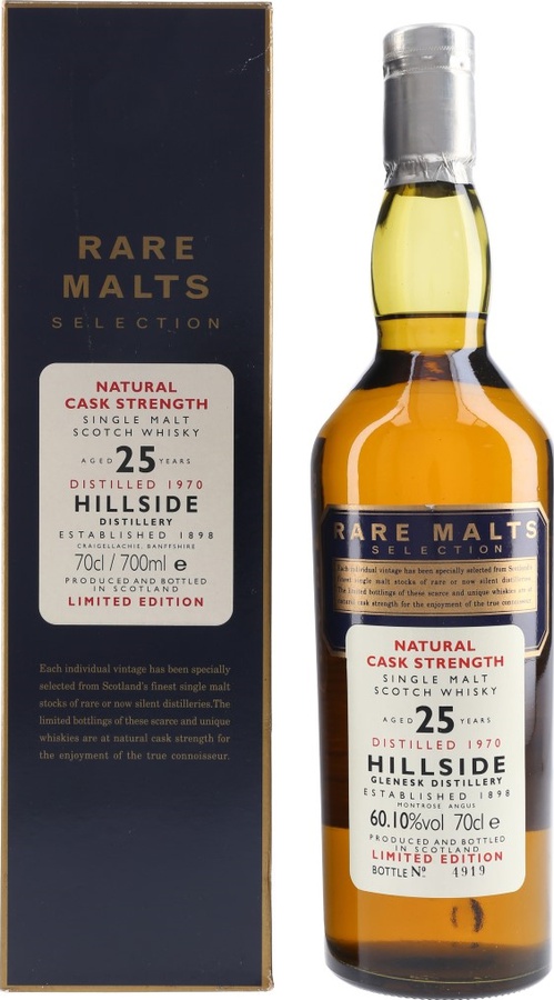 Hillside 1970 Rare Malts Selection 60.1% 700ml