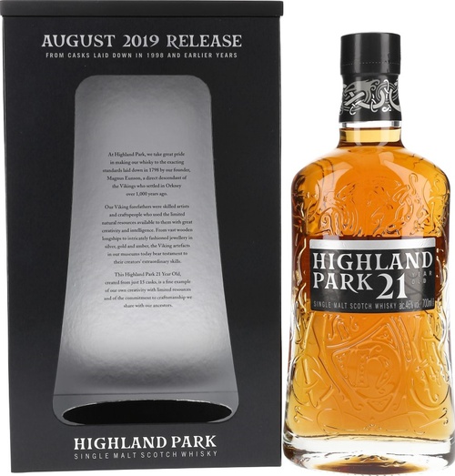 Highland Park 21yo August 2019 Release 46% 700ml