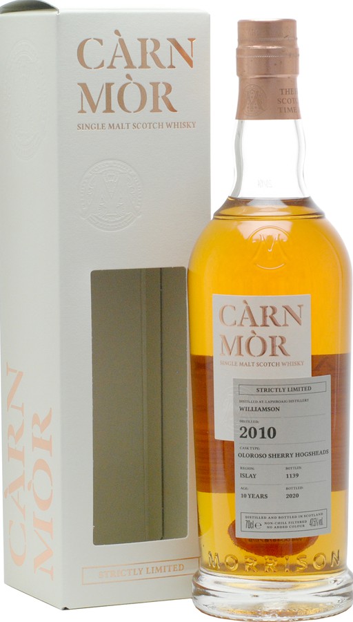 Williamson 2010 MSWD Carn Mor Strictly Limited Oloroso Sherry Hogsheads 47.5% 700ml