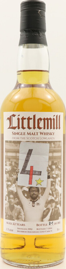 Littlemill 1992 UD 4th Star for Germany Bourbon Hogshead Max Lexo Loesch 52.7% 700ml