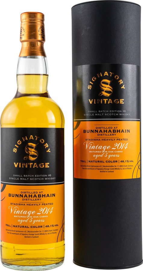 Bunnahabhain 2014 SV Staoisha Small Batch Edition #6 10403+10690+1069 Kirsch Spirituosen e.K 48.1% 700ml