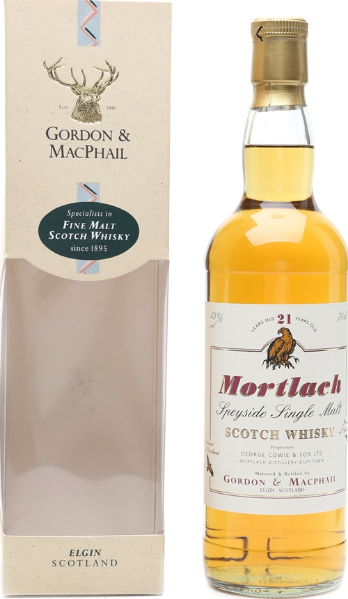 Mortlach GM 21yo 1st and 2nd Fill Sherry Butts 43% 700ml