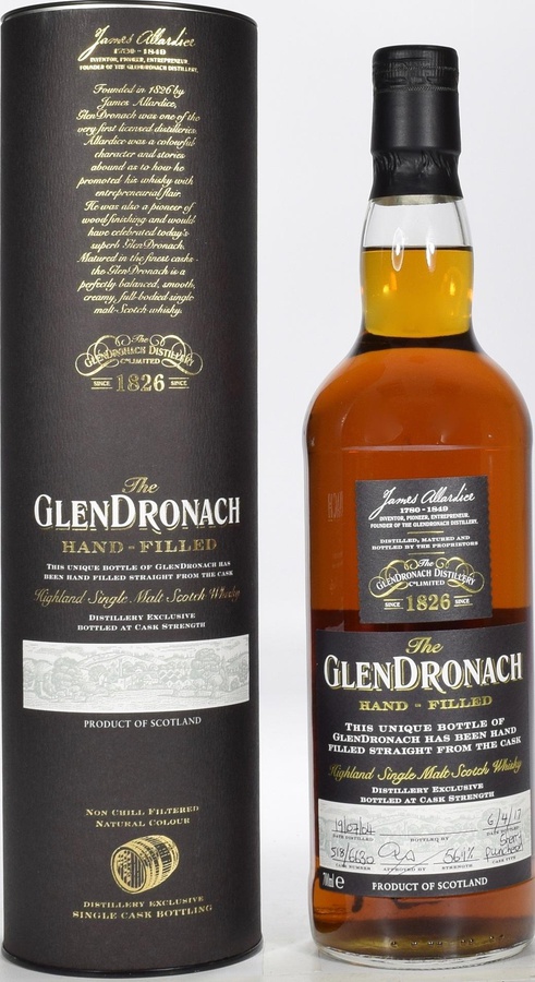 Glendronach 2004 Hand-filled at the distillery 1st Fill Sherry Puncheon #6630 56.1% 700ml