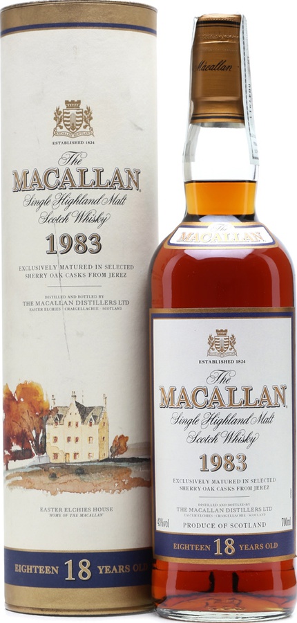 Macallan 1983 Vintage Sherry 43% 700ml