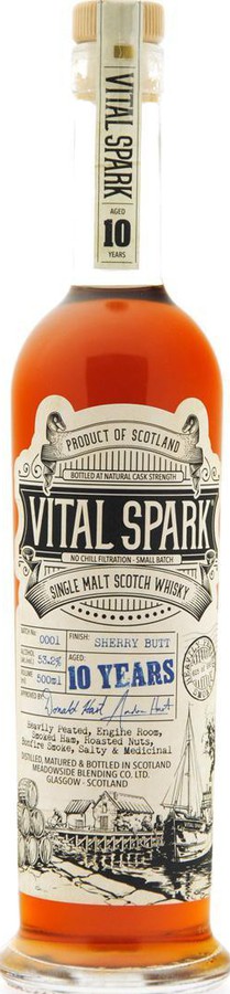 Vital Spark 10yo MBl Sherry Butt Finish Batch 0001 53.2% 500ml