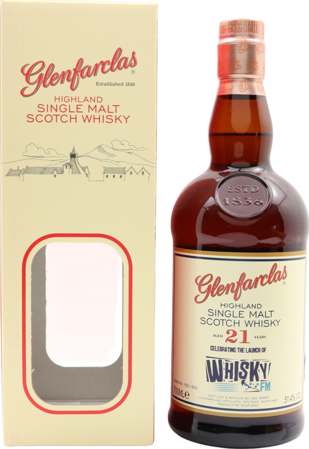 Glenfarclas 21yo WhiskyFM Oloroso sherry 51.4% 700ml