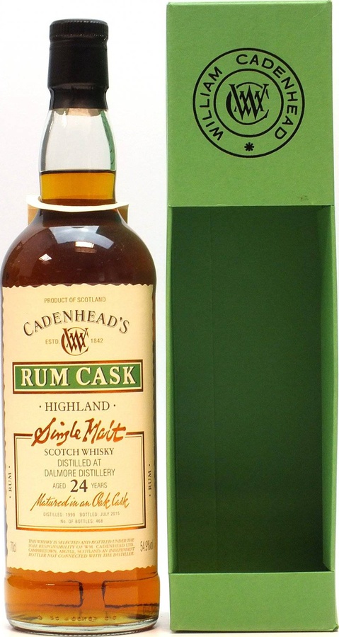 Dalmore 1990 CA Wood Range Rum Cask 54.9% 700ml