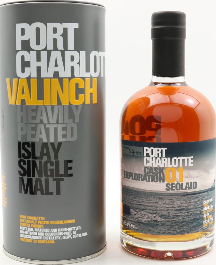 Port Charlotte Cask Exploration 01 Valinch Seolaid #1202 53.2% 500ml