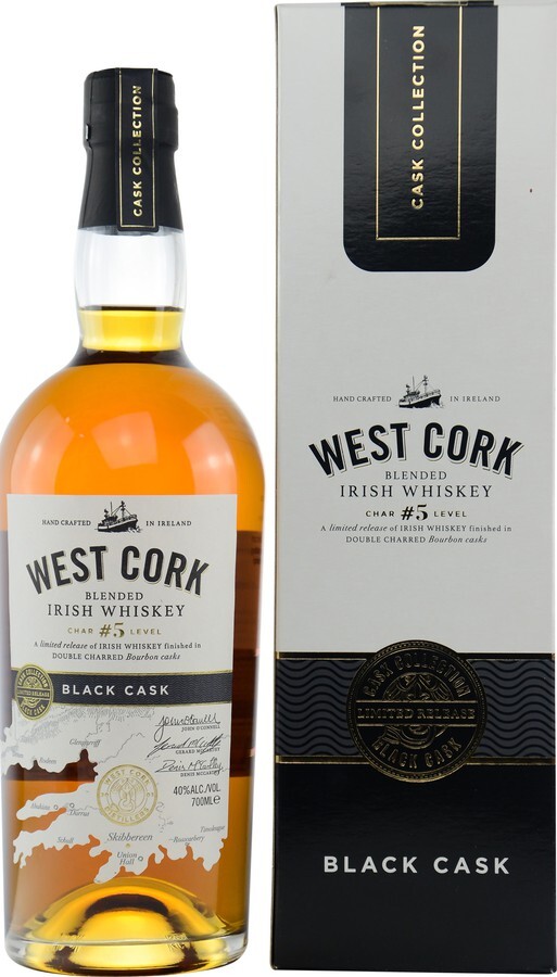 West Cork Black Cask Char Level #5 40% 700ml