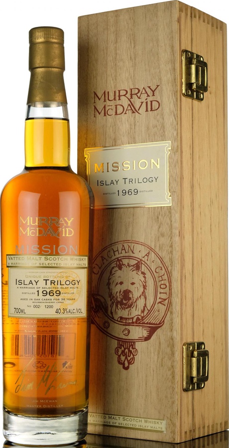 Islay Trilogy 1969 MM Mission Bourbon Sherry Casks 40.3% 700ml