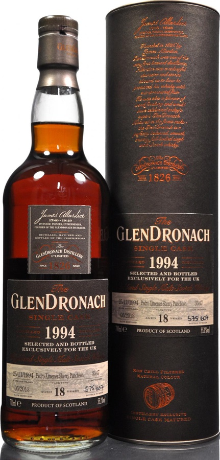 Glendronach 1994 Single Cask Batch 7 Oloroso Sherry Butt #98 58.2% 700ml