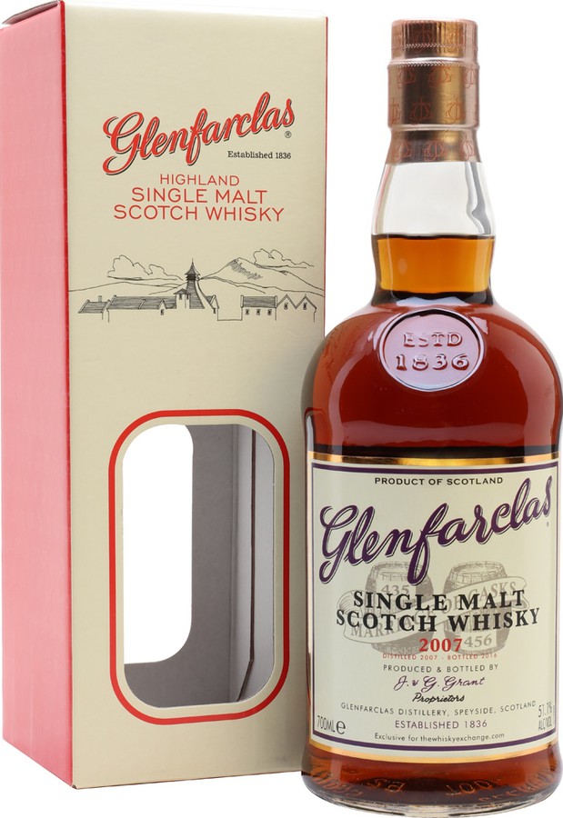 Glenfarclas 2007 Marriage of Casks 435 + 456 The Whisky Exchange Exclusive 51.1% 700ml