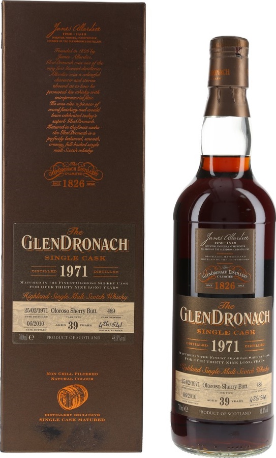 Glendronach 1971 Single Cask Batch 2 Oloroso Sherry Butt #489 48.8% 700ml