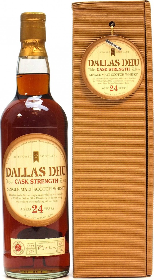 Dallas Dhu 1982 UD Cask Strength 24yo #3739 Historic Scotland 56.3% 700ml