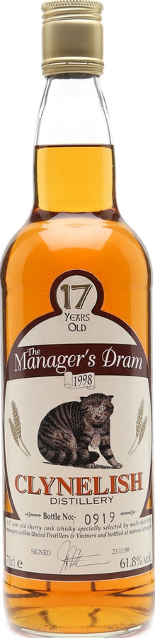 Clynelish 17yo The Manager's Dram Sherry Cask 61.8% 700ml