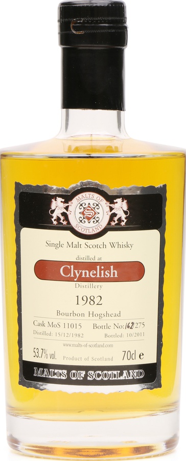 Clynelish 1982 MoS Bourbon Hogshead 53.7% 700ml