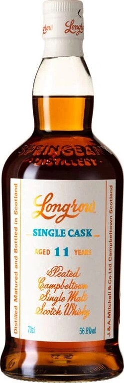 Longrow Peated Campbeltown Single Malt Scotch Whisky Single Cask 11yo Re-charred Sherry Butt Moestue Grape Selections Norway 56.8% 700ml
