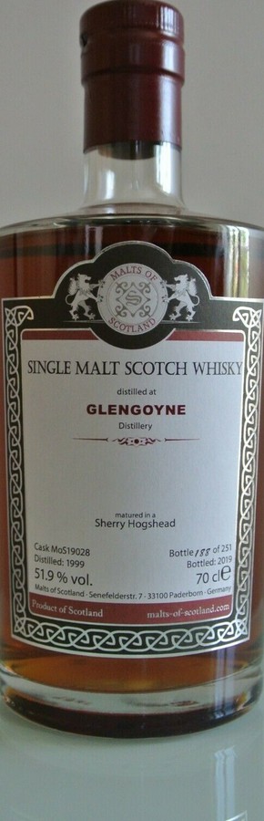 Glengoyne 1999 MoS Sherry Hogshead 51.9% 700ml