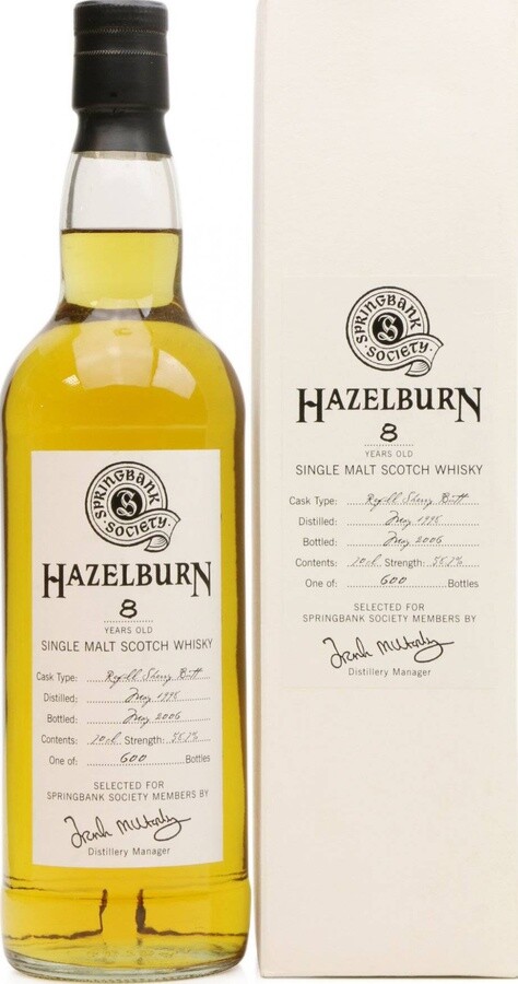 Hazelburn 1998 Society Bottling Refill Sherry Butt 58.7% 700ml