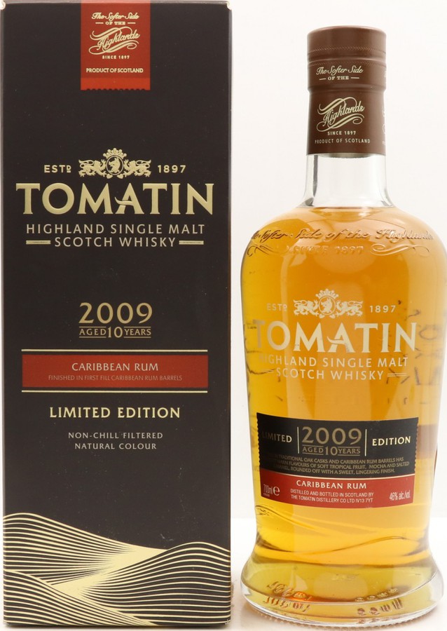 Tomatin 2009 Limited Edition Caribbean Rum 46% 700ml