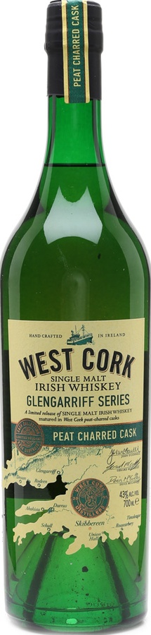 West Cork Peat Charred Cask Glengarriff Series 43% 700ml