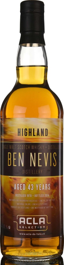Ben Nevis 1970 AdF Acla Selection Bourbon Hogshead 44.7% 700ml