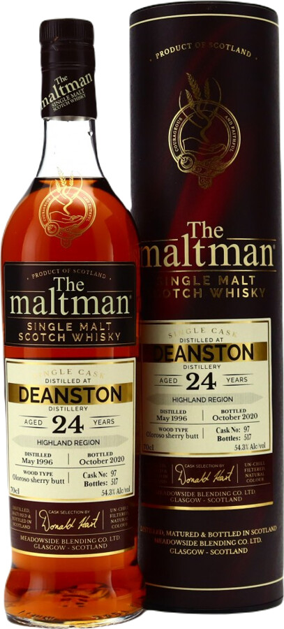 Deanston 1996 MBl The Maltman Oloroso Sherry Butt #97 54.3% 700ml