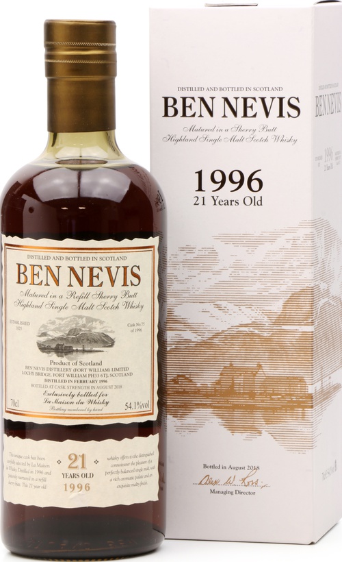 Ben Nevis 1996 Single Cask Refill Sherry Butt #75 LMDW 54.1% 700ml