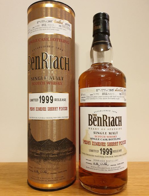 BenRiach 1999 Single Cask Bottling #6833 55.8% 700ml