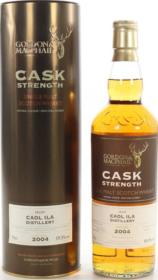 Caol Ila 2004 GM Cask Strength Refill Sherry Butts 306615, 306620-622 59.3% 700ml