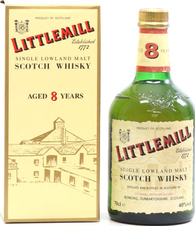 Littlemill 8yo Single Lowland Malt Scotch Whisky 40% 700ml