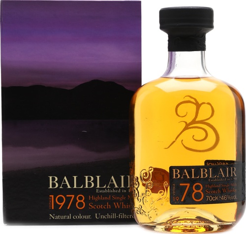 Balblair 1978 2nd Fill American Oak Casks 46% 700ml