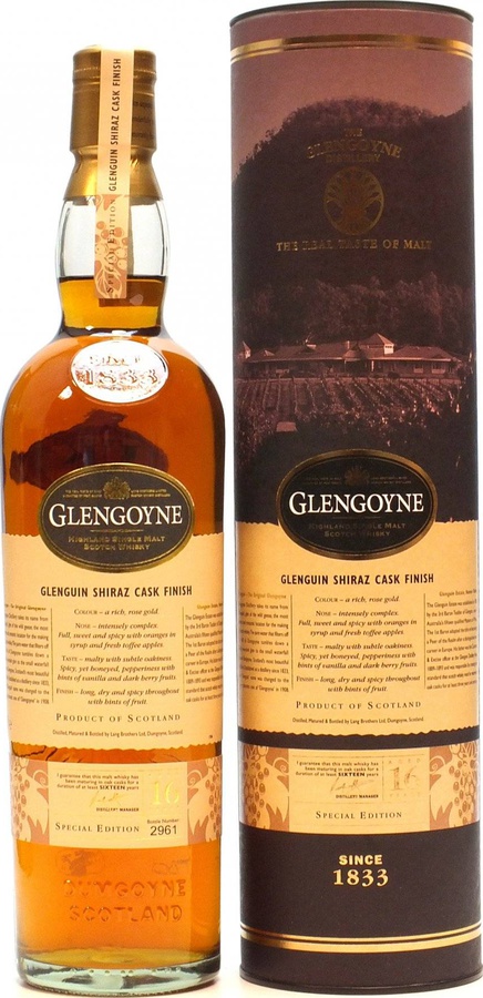 Glengoyne 1992 Glenguin Shiraz SE 48% 700ml