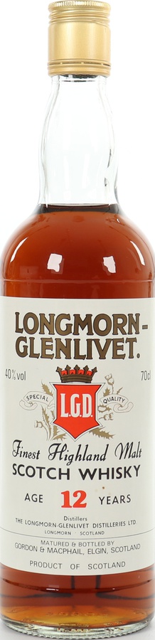 Longmorn 12yo GM Licensed Bottling 40% 700ml