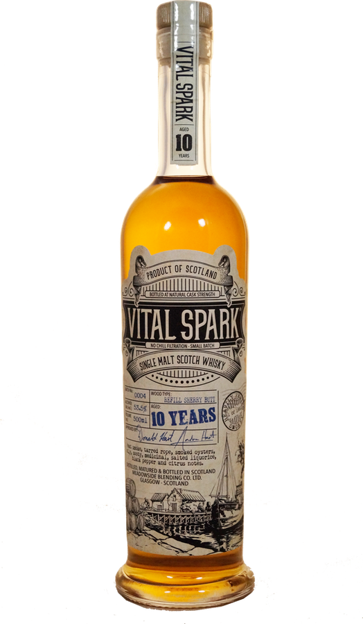 Vital Spark 10yo MBl Refill Sherry Butt Batch 0004 53.5% 500ml