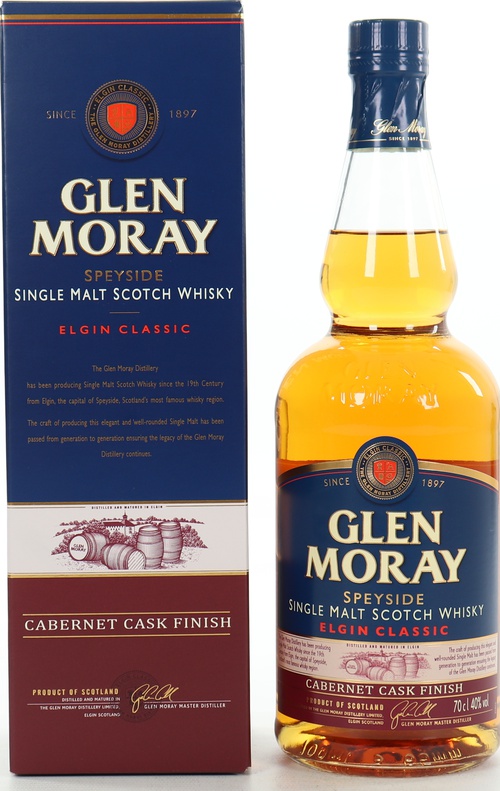 Glen Moray Elgin Classic Cabernet Cask Finish 40% 700ml