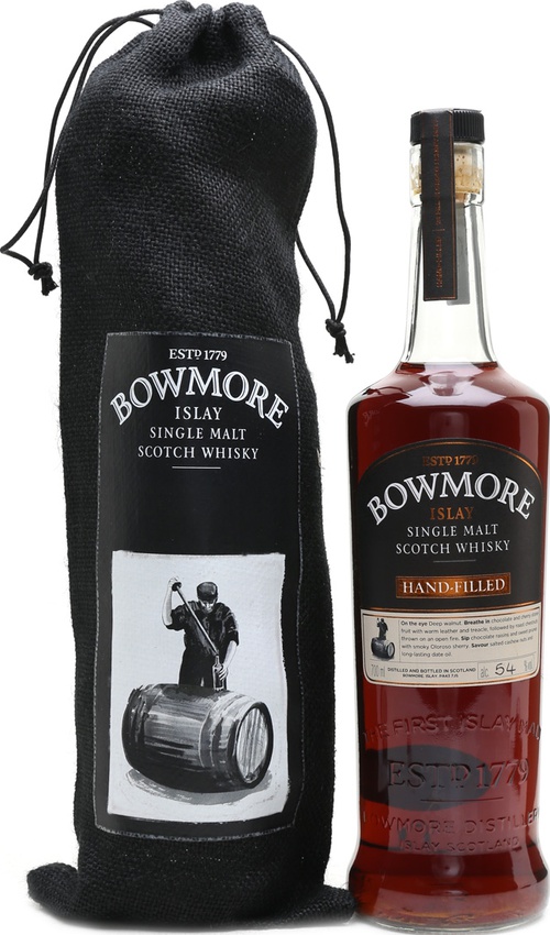 Bowmore 2002 Hand-filled at the distillery 1st Fill Oloroso Sherry Butt #1692 54% 700ml