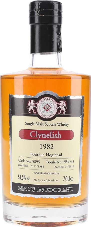 Clynelish 1982 MoS Bourbon Hogshead #5895 51.5% 700ml