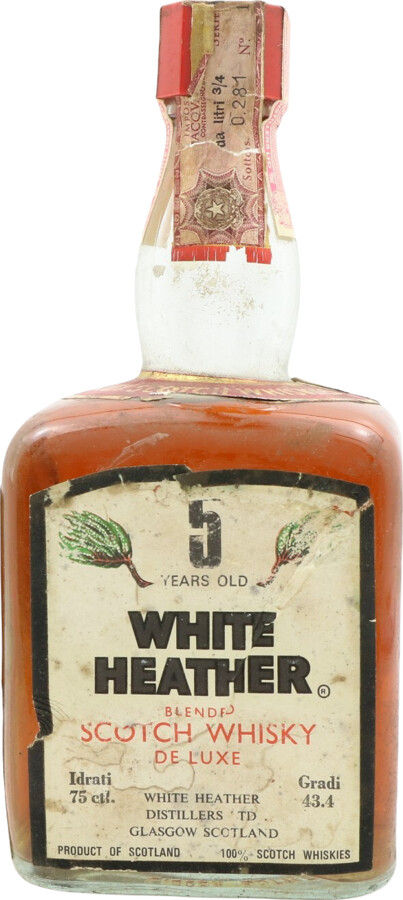 White Heather 5yo Blended Scotch Whisky De Luxe 43.4% 750ml