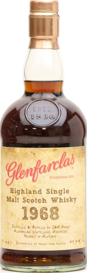 Glenfarclas 1968 Handwritten label 702 + 5240 Thosop 49.7% 700ml