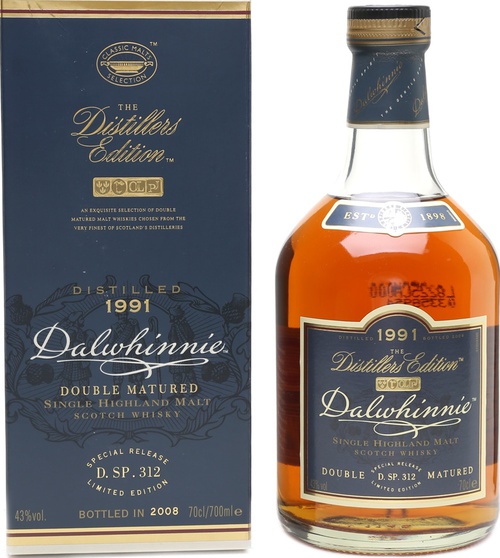 Dalwhinnie 1991 The Distillers Edition Double Matured Oloroso Casks 43% 700ml
