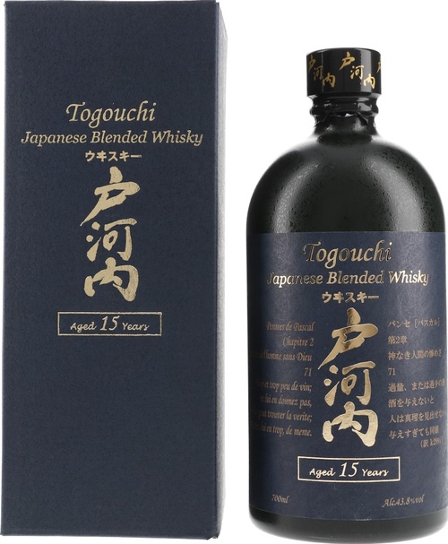 Togouchi Kiwami Japanese Blended Whiskey 700ml