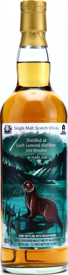Old Rhosdhu 1990 DRFS Joint Bottling with WhiskyNerds Refill Hogshead #416 Wu Dram Clan 48.2% 700ml