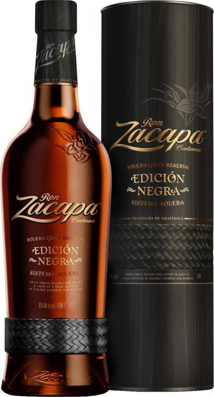Zacapa Gran Edition Negra Reserva Sistema Solera Tin Tube 43% 700ml